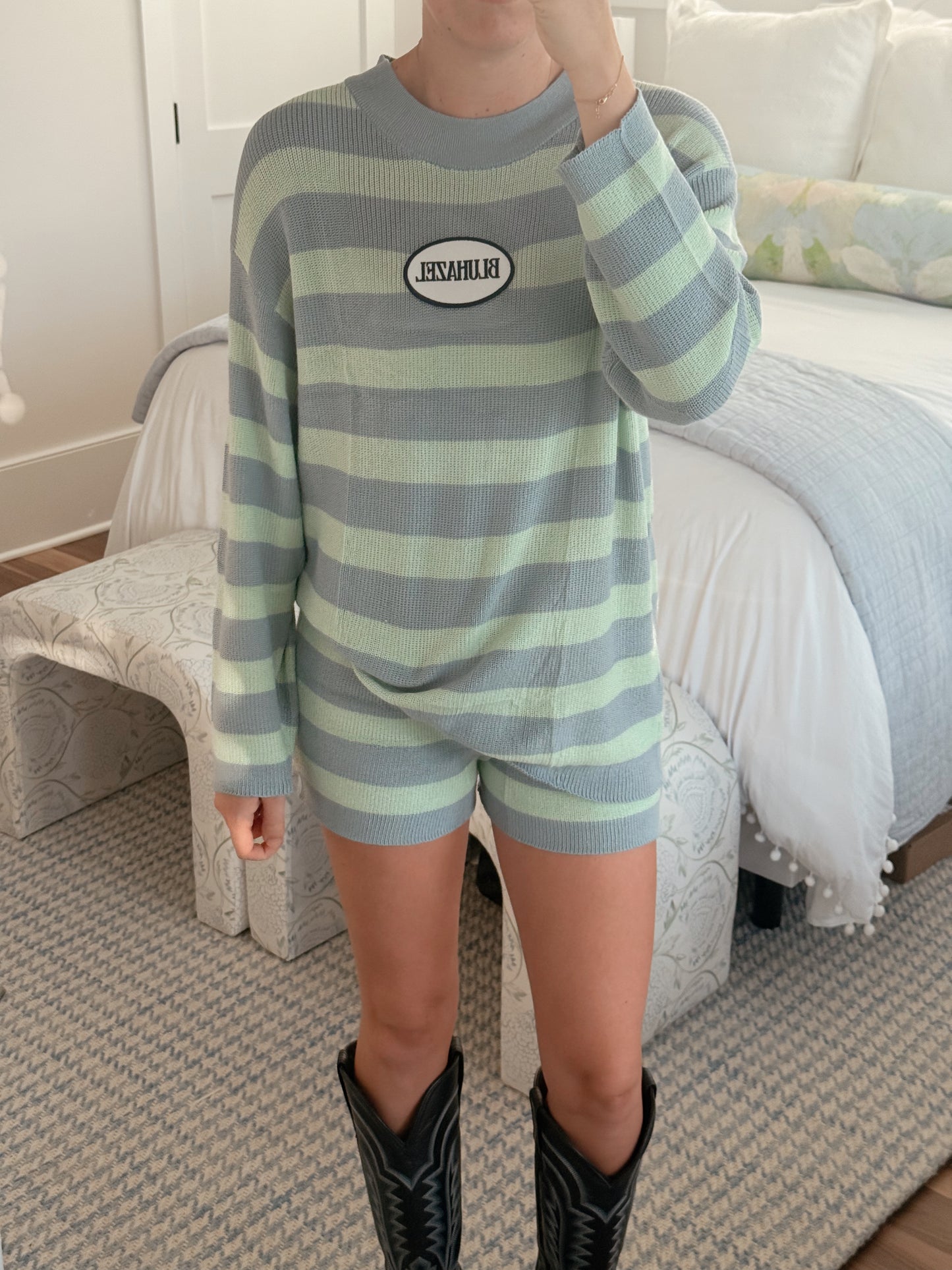Heritage Stripe Crew Set One Size