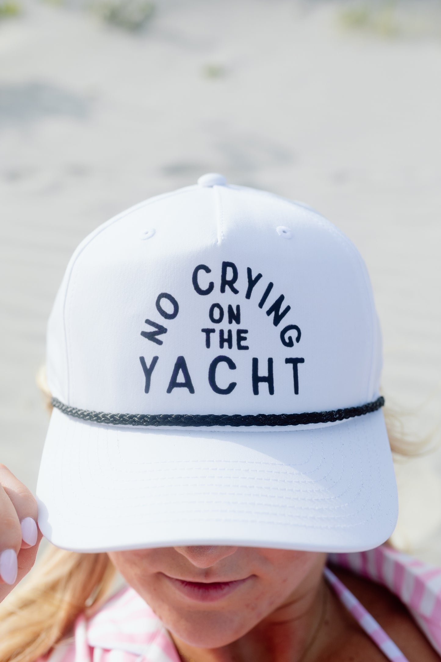 No Crying On The Yacht Rope Hat